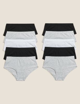 Lot de 10&nbsp;shortys en coton (du 2 au 16&nbsp;ans) - FR