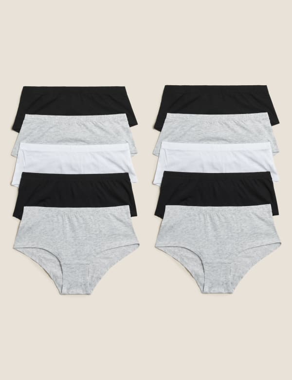 10 Pack Cotton Shorts (2-16 Yrs)
