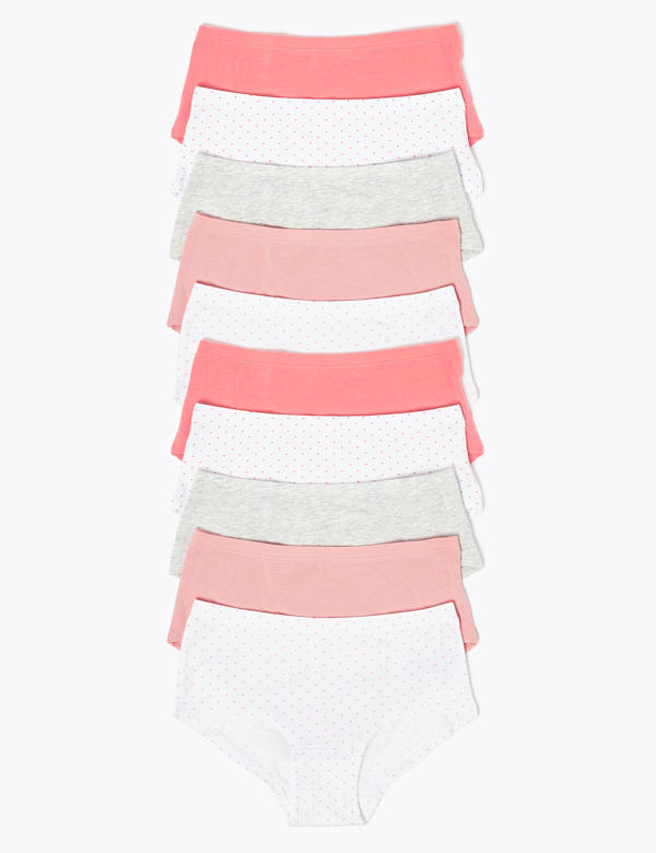 10 Pack Spotted Shorts (2-16 Yrs)