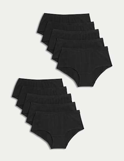 10pk Cotton Rich with Stretch Shorts (2-16 Yrs)