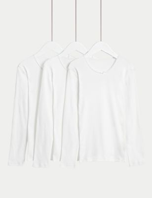 3pk Pure Cotton Vests (2-14 Yrs)