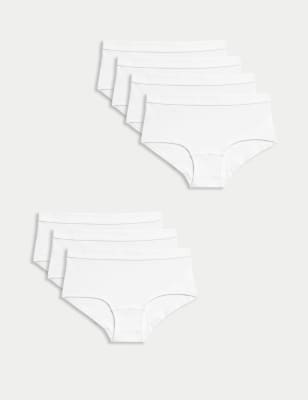 

M&S Collection Pack de 7 braguitas tipo culotte de algodón (5-16 años) - White, White