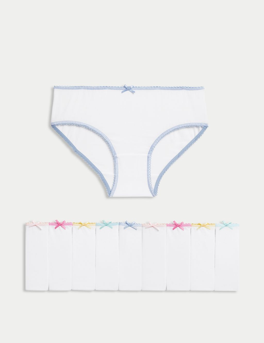 Girls' 10pk Cotton Bikini Underwear - Cat & Jack™ 14