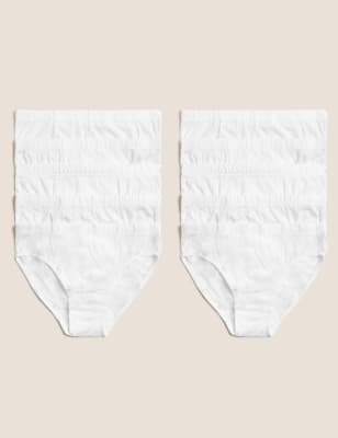 Lot de 10 culottes 100 % coton (du 2 au 16 ans) - White