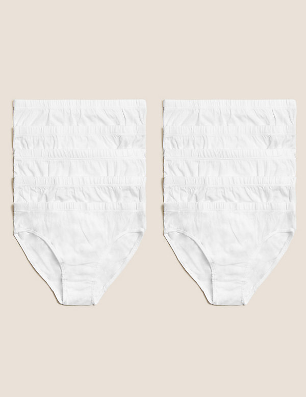 Kalhotky z čisté bavlny, 10 ks v balení (2–16 let)
