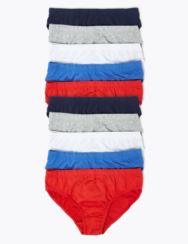 10 Pack Pure Cotton Briefs (2-16 Yrs)
