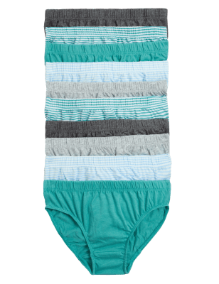 

Boys M&S Collection 10pk Pure Cotton Briefs (2-16 Yrs) - Green Mix, Green Mix