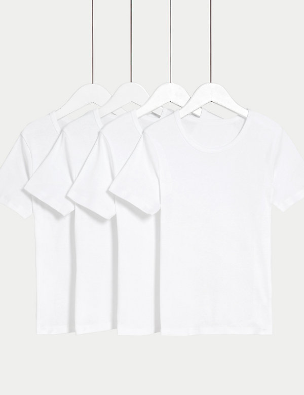 Pack de 4 camisetas 100% algodón de manga corta (2-16&nbsp;años) - ES