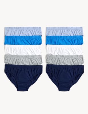 10pk Pure Cotton Briefs (2-14 Yrs)