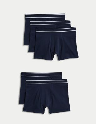 5pk Cotton with Stretch Trunks (5-16 Yrs)