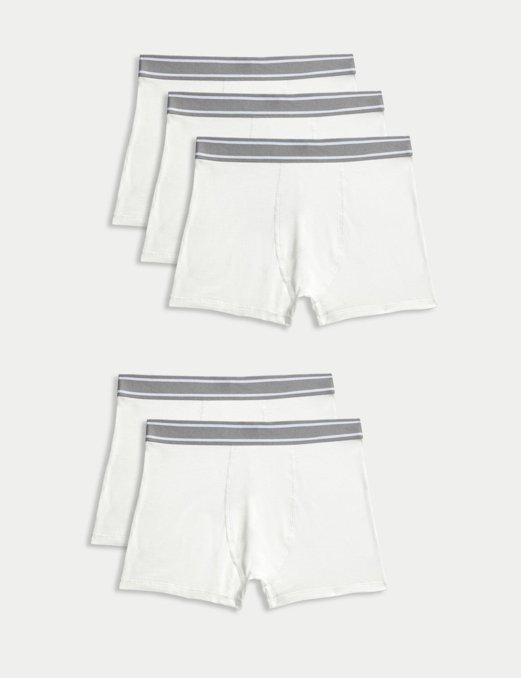 5pk Cotton with Stretch Trunks (3-16 Yrs) image 1