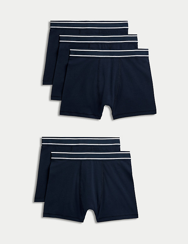 5pk Cotton with Stretch Trunks (5-16 Years) - SI