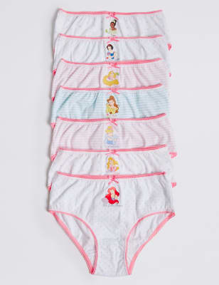 Lot de 7&nbsp;slips 100&nbsp;% coton (du 18&nbsp;mois au 12&nbsp;ans)