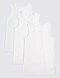 3 Pack Pure Cotton Unicorn Vests (18 Months - 12 Years)