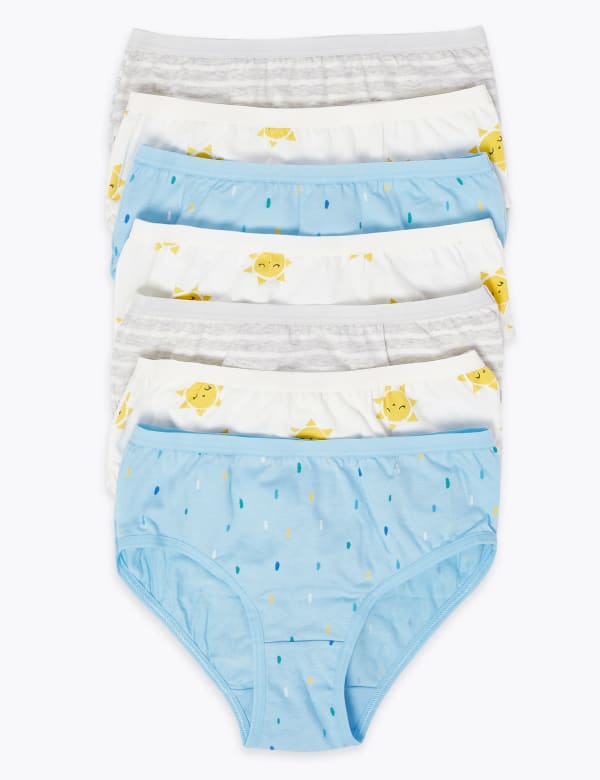 7 Pack Cotton Sunshine Knickers (2-16 Yrs)