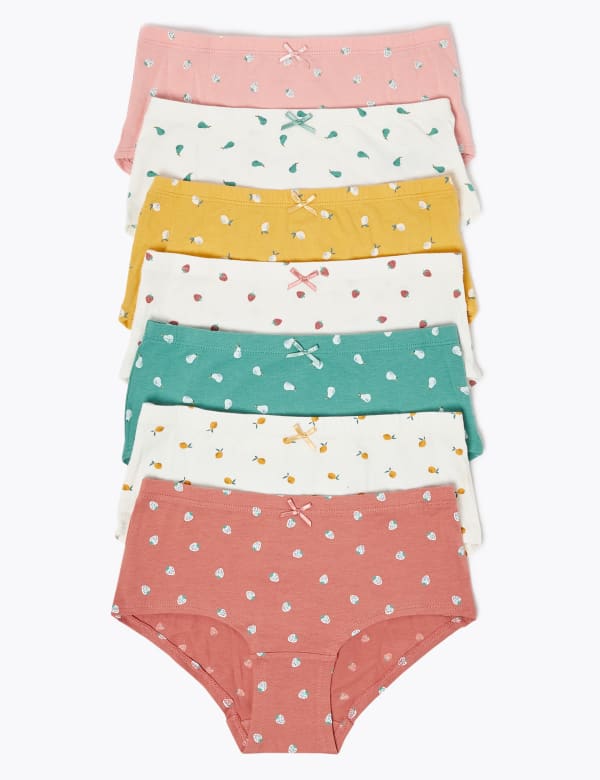 7 Pack Fruit Pattern Shorts  (2-16 Yrs)