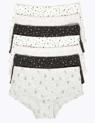 Lot de 7 shortys à motif étoiles (du 2 au 16 ans) - Carbon