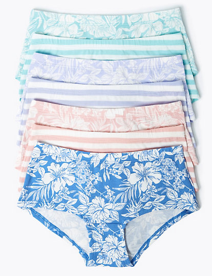 7 Pack Floral Mix Shorts (2-16 Yrs)
