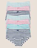 7pk Cotton with Stretch Striped Shorts (2-16 Yrs)