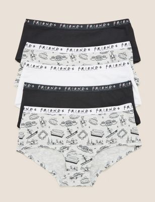 Joe Boxer Women's Plus Size 100% Cotton Hipster 5-Pk Panties Underwear