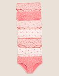 7pk Pure Cotton Ditsy Floral Knickers (2-16 Yrs)