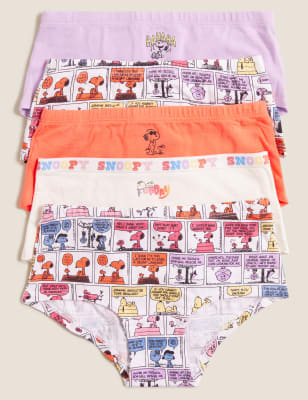 

Girls M&S Collection 5pk Cotton Rich Snoopy™ Shorts (6-16 Yrs) - Multi, Multi