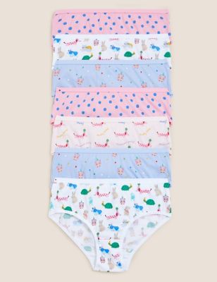 

Girls M&S Collection 7pk Pure Cotton Animal and Spotty Knickers (1-16 Yrs) - Multi, Multi