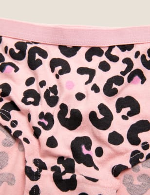 

Girls M&S Collection 7pk Cotton Rich with Stretch Leopard Shorts (2-16 Yrs) - Pink Mix, Pink Mix