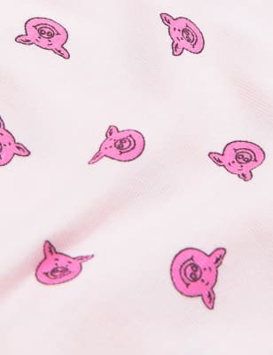 

M&S Collection Pack de 5 braguitas culotte de algodón de Percy Pig™ (6-16 años) - Pink Mix, Pink Mix
