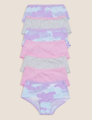 5-pack cotton briefs - Pink/Spotted - Kids