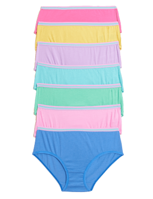 

M&S Collection 7er-Pack Slips aus reiner Baumwolle (2-16 J.) - Multi, Multi