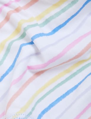 

M&S Collection 7er-Pack Slips aus reiner Baumwolle mit Zebra- und Streifenmuster (2-16 J.) - Multi, Multi