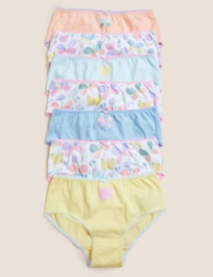 

Girls M&S Collection 7pk Pure Cotton Butterfly Knickers (2-16 Yrs) - Multi, Multi