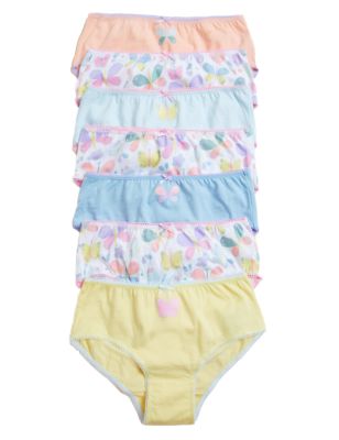 

Girls M&S Collection 7pk Pure Cotton Butterfly Knickers (2-16 Yrs) - Multi, Multi