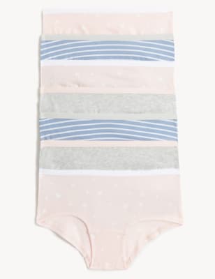 

M&S Collection 7er-Pack Slips mit hohem Baumwollanteil und Stars-and-Stripes-Muster (5-16 J.) - Multi, Multi