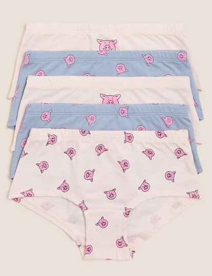 5pk Cotton with Stretch Percy Pig™ Shorts