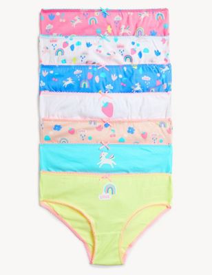 

Girls M&S Collection 7pk Pure Cotton Unicorn Knickers (18 Mths - 12 Yrs) - Multi/Brights, Multi/Brights