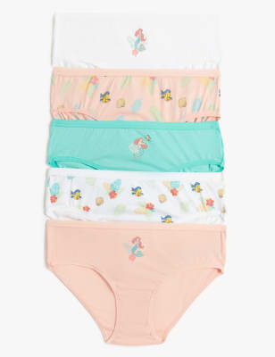 

Girls M&S Collection 5pk Pure Cotton The Little Mermaid™ Knickers (2-12 Yrs) - Multi/Brights, Multi/Brights