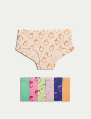 Buy Skipper Girl's Pure Cotton Printed Multi-Colored Kids Panties