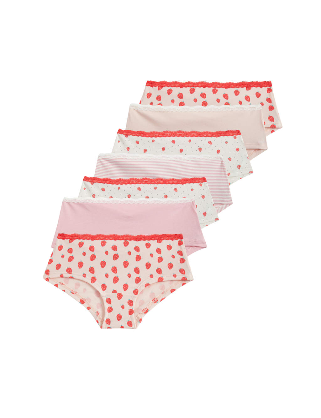 7pk Cotton with Stretch Shorts (5-16 Yrs) image 2