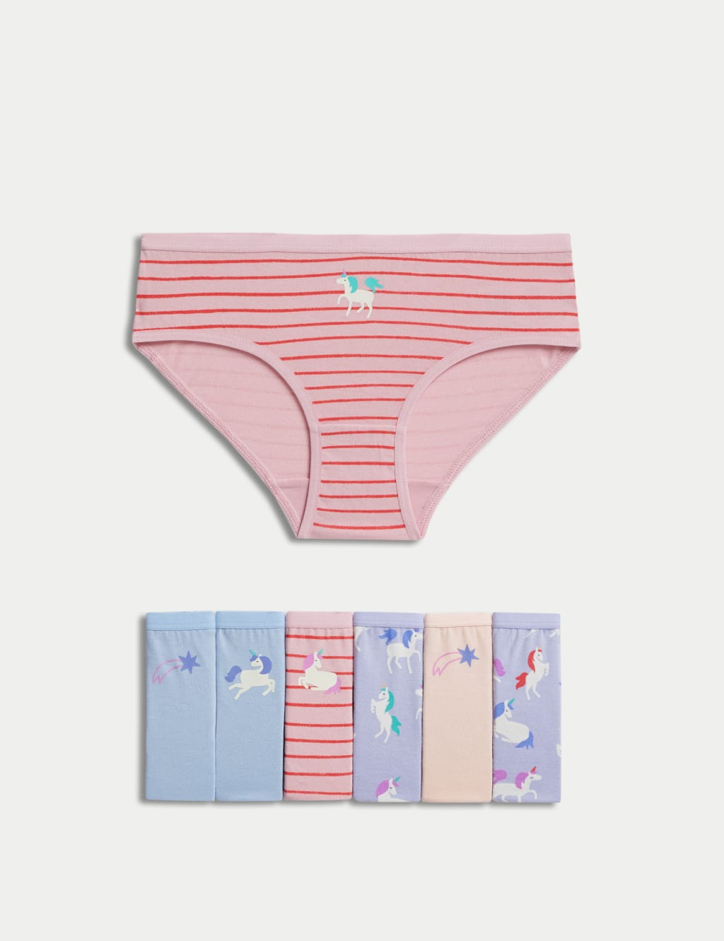 Girls' White Hipster Underwear - Size Little Kids S by Hanna