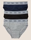 3 Pack Cotton with Lycra® Plain Briefs (6-16 Yrs)