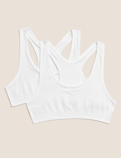 2pk Seamfree Crop Tops (9-16 Yrs)
