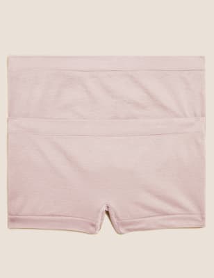 

Girls M&S Collection 2pk Seamfree Shorts (6-16 Yrs) - Opaline, Opaline