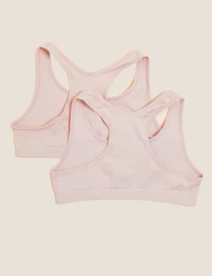 

Girls M&S Collection 2pk Seamfree Crop Tops (6-16 Yrs) - Opaline, Opaline