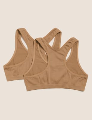 

Girls M&S Collection 2pk Seamfree Crop Tops (6-16 Yrs) - Rich Amber, Rich Amber