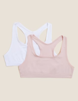 

Pack de 2 tops cortos sin costuras (6-16 años) - Pink/White, Pink/White