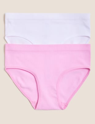 

Girls M&S Collection 2pk Seamfree Knickers (9-16 Yrs) - Rose Pink, Rose Pink