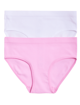 

Girls M&S Collection 2pk Seamfree Knickers (9-16 Yrs) - Rose Pink, Rose Pink