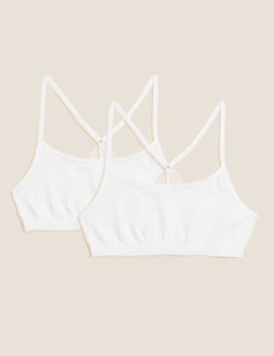 Lot de 2 brassières sans coutures (du 9 au 16 ans) - White Mix